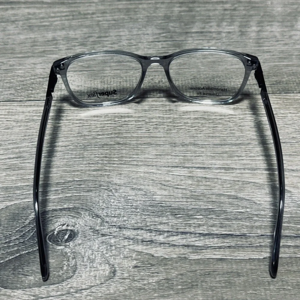 Superflex Sunglasses Frames Only Mens 53-17-140 Gray Acetate Square SF-603 S303
